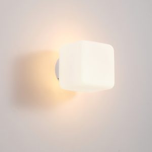 LWA617 Milk Glass Shade 12W Led Wall Light IP65 for Bathroom and Outdoor